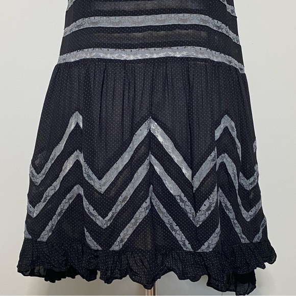 Intimately Free People Black Voile Trapeze Dress, size Small - Picture 7 of 15